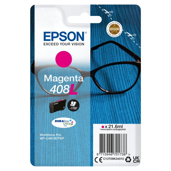 Tinta magenta Epson 408L DURABrite Ultra