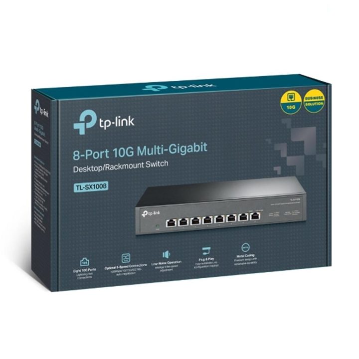 TP-Link TL-SX1008 Unmanaged Switch 10G Ethernet (100/1000/10000) 1U…