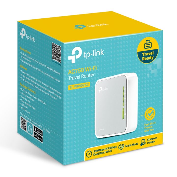 TP-Link TL-WR902AC Wireless Router Fast Ethernet Dual Band (2.4 GHz /…