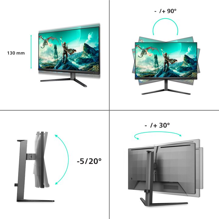 Monitor Philips Evnia 3000 27M2N3800A 27" 4K UHD 320 Hz