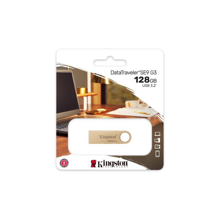 Kingston Technology DataTraveler 64GB 220MB/s USB 3.2 Gen 1 Metal…