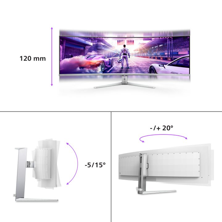 Philips Evnia 8000 49M2C8900L 48,9" DQHD curvo