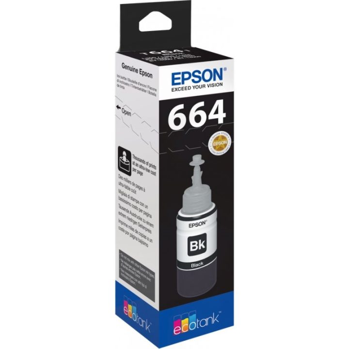 Epson 664 Black Ink Bottle for EcoTank