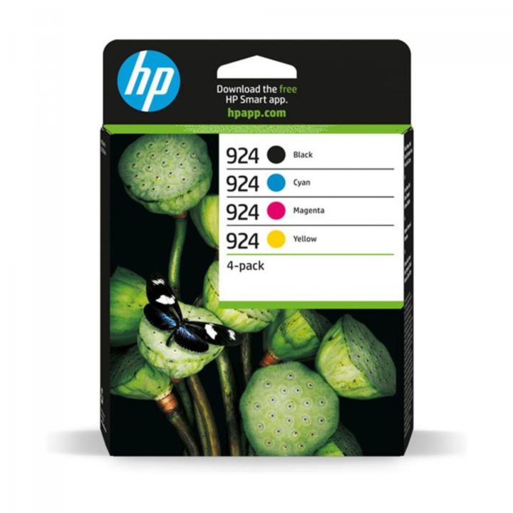 HP Paquete de 4 Cartuchos de Tinta Original 924 CMYK