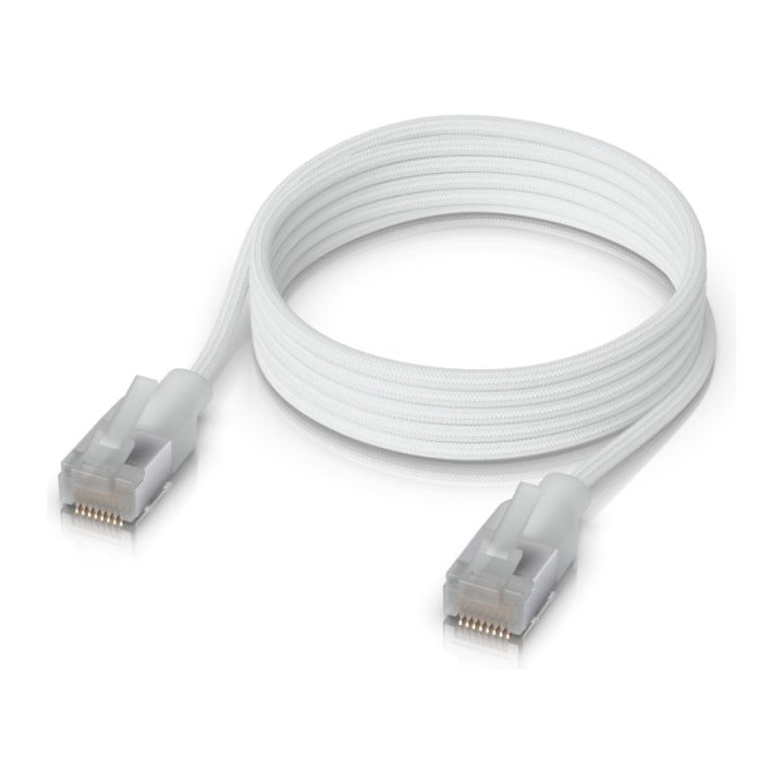 Ubiquiti UACC-Cable-Patch-EL-C6A-1M-W Translucent White Cat6a Network…