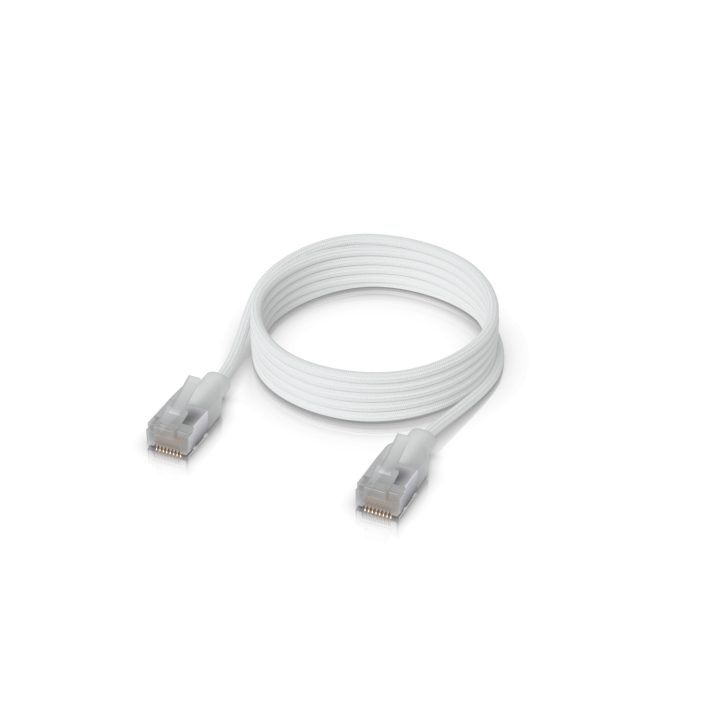 Ubiquiti UACC-Cable-Patch-EL-C6A-1M-W Translucent White Cat6a Network…
