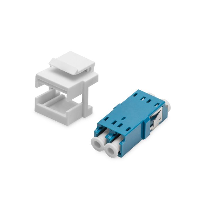 DIGITUS Soporte keystone para adaptador LC (con adaptador LC/LC…