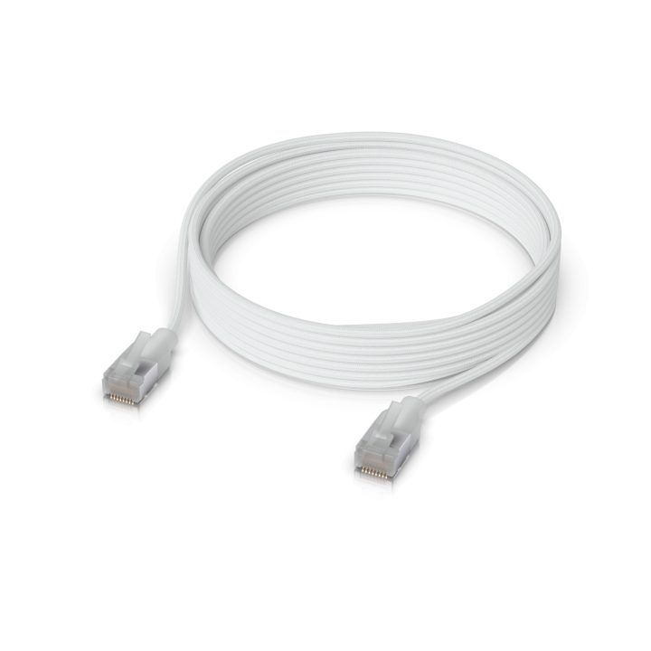 Ubiquiti UACC-Cable-Patch-EL-C6A-1M-W Translucent White Cat6a Network…