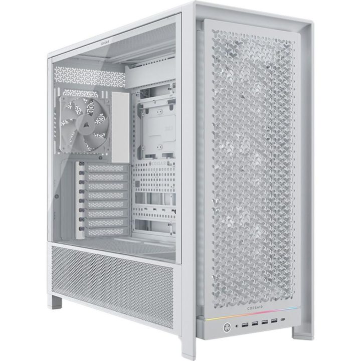 Corsair Frame 5000D RS ATX Tempered Glass White Gaming PC Case…