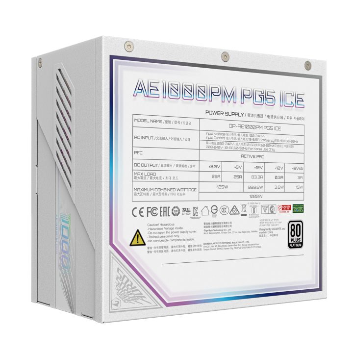 GIGABYTE AORUS ELITE P1000W ICE Power Supply