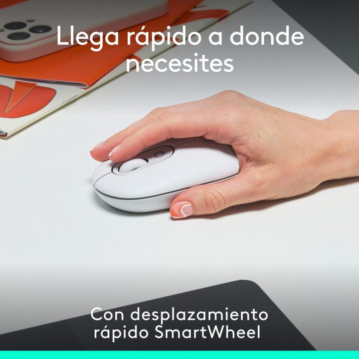 Logitech POP Mouse, ratón inalámbrico Bluetooth compacto y portátil…
