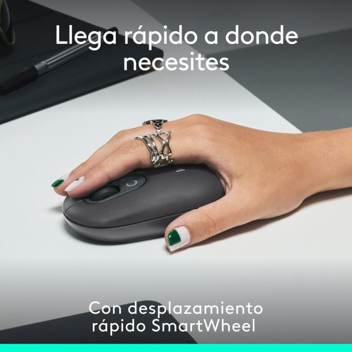 Logitech POP Mouse, rato sem fios Bluetooth compacto e portátil com…