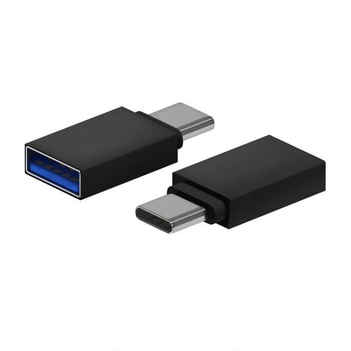 AISENS Mini Aluminum Adapter USB 3.2 Gen1 3A, USB-C/M-A/H Type, Gray