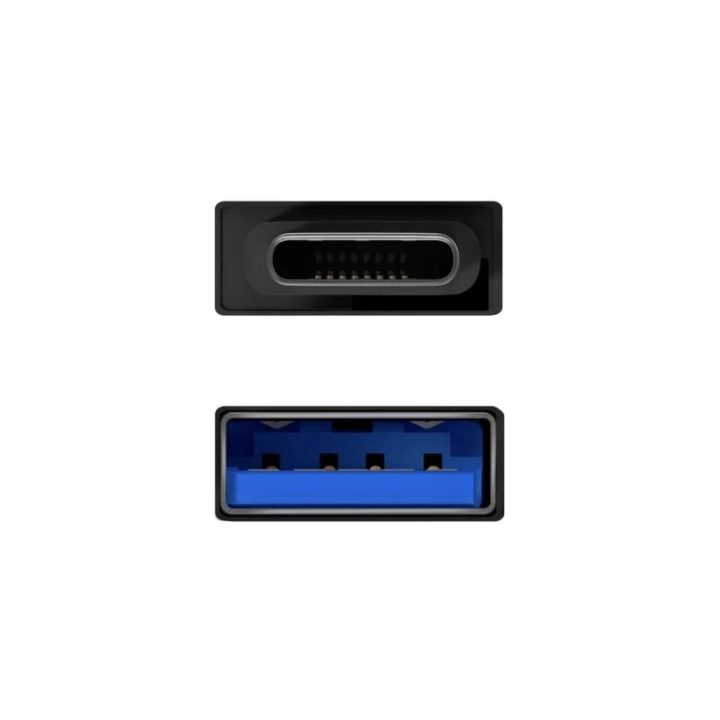 AISENS Mini Aluminum Adapter USB 3.2 Gen1 3A, USB-C/M-A/H Type, Gray