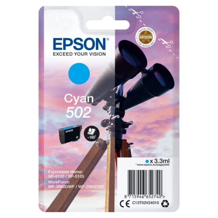 Epson Singlepack Yellow 502 Ink