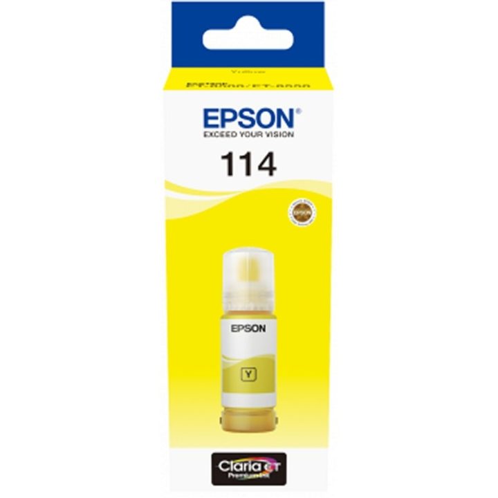 Garrafa de tinta amarela Epson 114 EcoTank