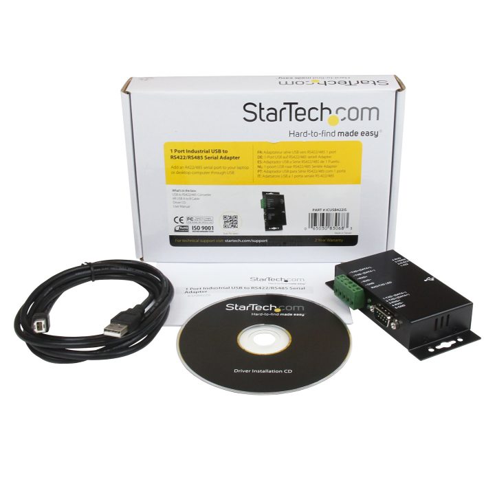 StarTech.com USB to Serial RS422 485 Adapter Single Port DB9 or…