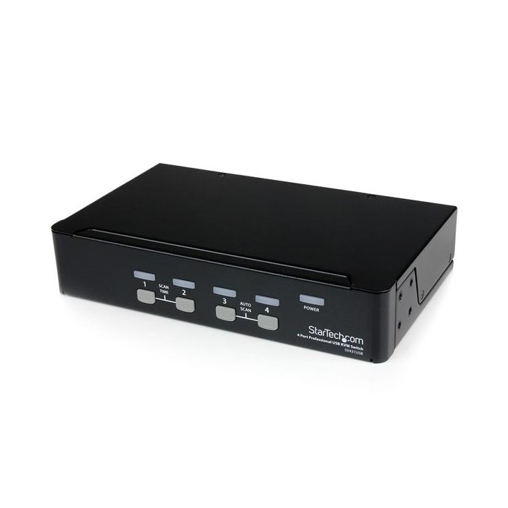 StarTech.com Professional 4-Port KVM Switch VGA Video - USB - Up to…