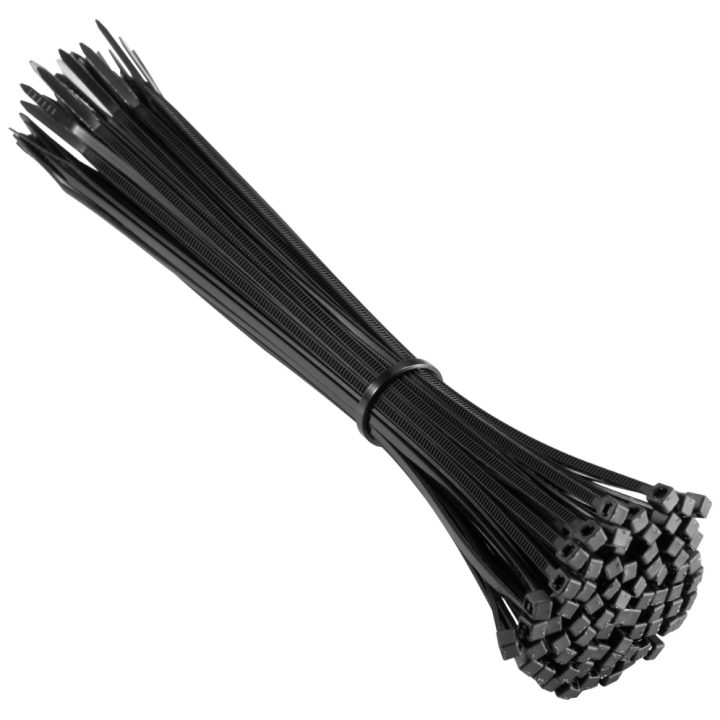 Ewent EW1564 abraçadeira de entrada paralela Nylon Preto 100 peça(s)