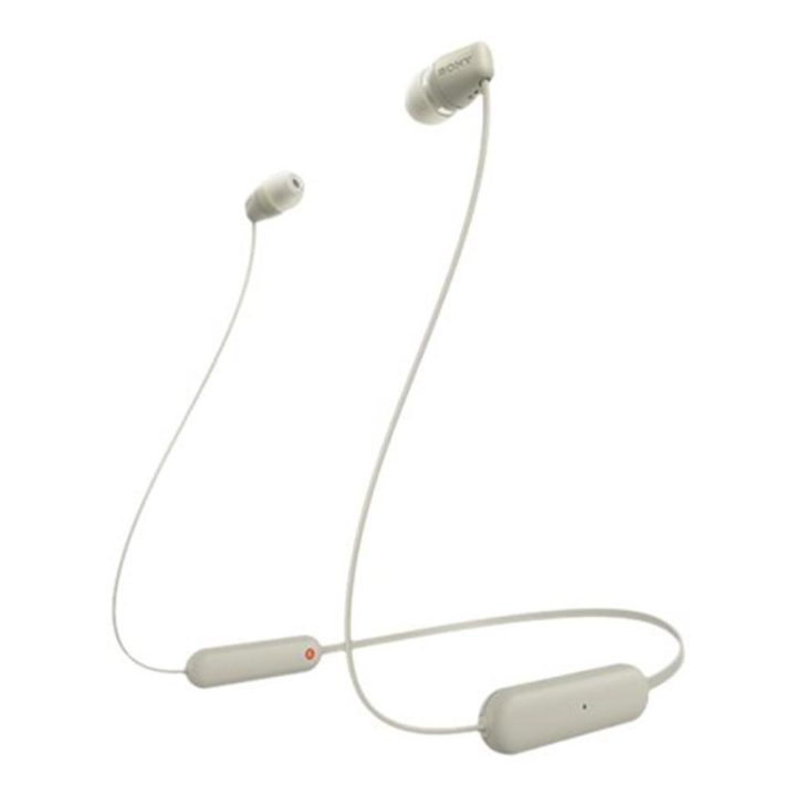 Auriculares Sony wi-C100 inalambrico beige (WIC100C.CE7)