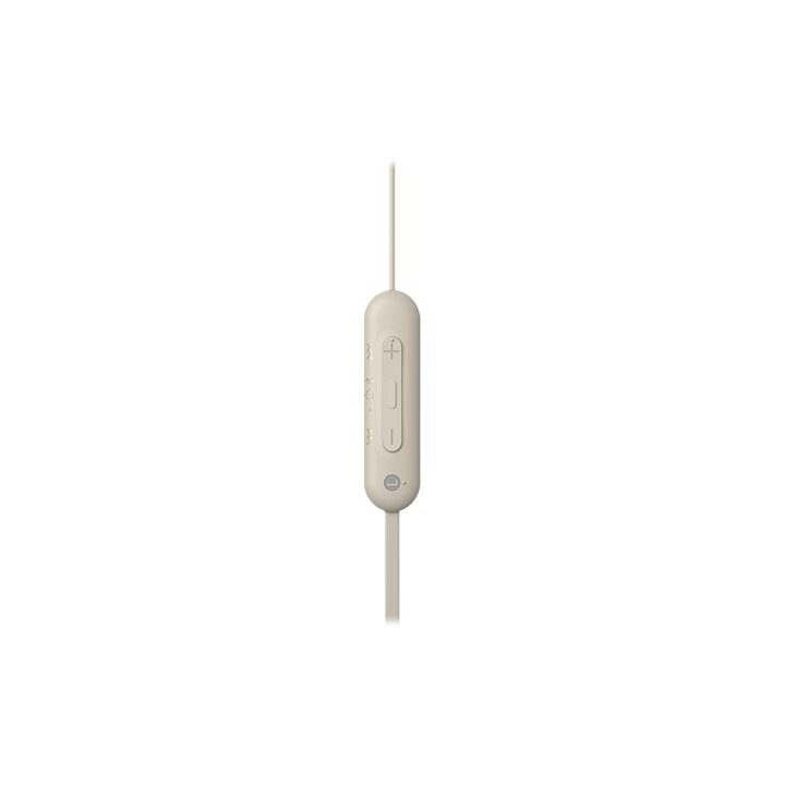 Auriculares Sony wi-C100 inalambrico beige (WIC100C.CE7)