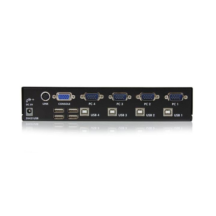 StarTech.com Comutador Switch Profissional KVM 4 Portos Vídeo VGA -…