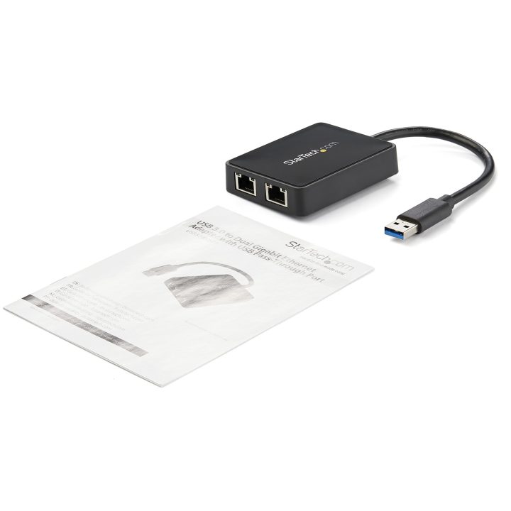 StarTech.com External USB 3.0 Network Adapter NIC with 2 Gigabit…