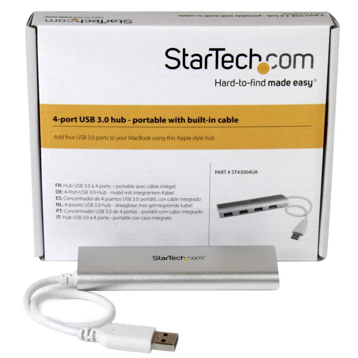StarTech.com 4-Port USB 3.0 Hub - USB-A Hub - Bus-Powered - 5Gbps -…