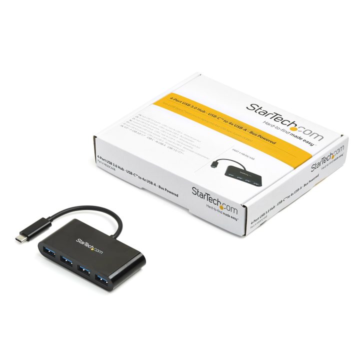 StarTech.com 4-Port USB 3.0 (5Gbps) Hub - USB-C to 4x USB-A…