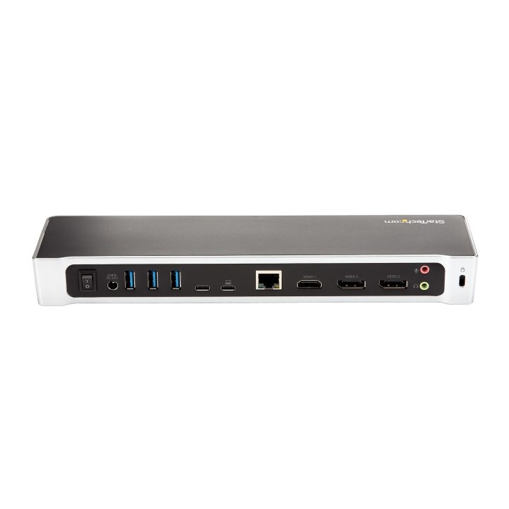 StarTech.com Dock USB-C para 3 Monitores 4K com 5 Portas USB 3.2…