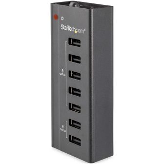 StarTech.com 7-Port Standalone USB Charging Station - 5x 1A Ports and…