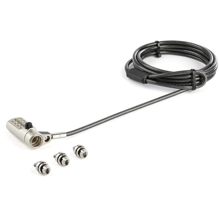 StarTech.com Cable de 2m de Seguridad Universal 3 en 1 para…