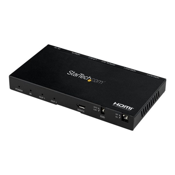 StarTech.com 2-Port HDMI Splitter - 4K 60Hz with Built-in Scaler -…
