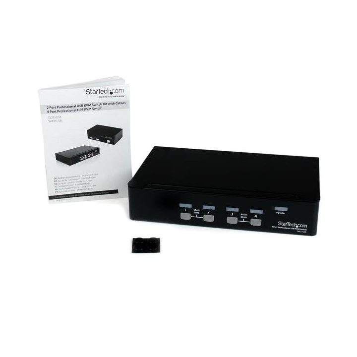 StarTech.com Professional 4-Port KVM Switch VGA Video - USB - Up to…