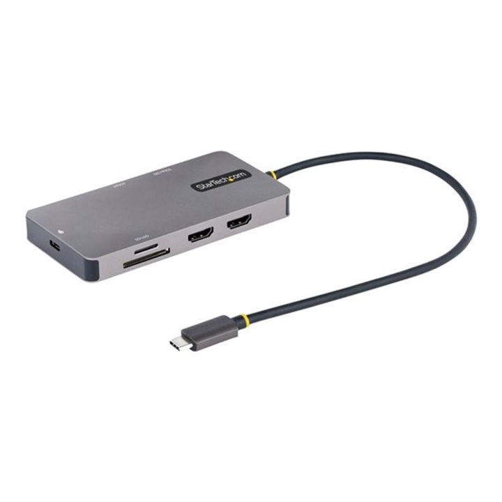 StarTech.com Adaptador Multiporto USB C 2x HDMI 4K 60Hz, Hub USB-A…