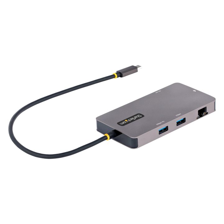 StarTech.com Adaptador Multipuertos USB C 2x HDMI 4K 60Hz, Hub USB-A…