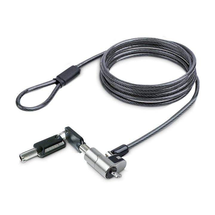 StarTech.com Laptop Security Cable Lock - 2m Cable - Keyed Anti-Theft…