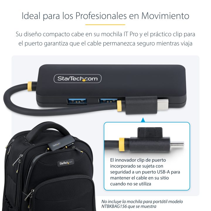 StarTech.com Hub USB-C de 4 Puertos - Ladrón USB Tipo C a 4 Puertos…