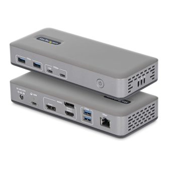 StarTech.com USB-C Docking Station - 3 4K Monitors (2x 4K60Hz + 1x…