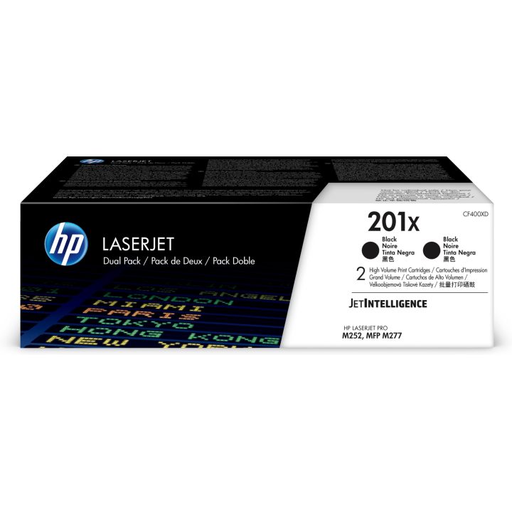 HP 2-Pack Original High-Yield Black LaserJet 201X Toner Cartridges
