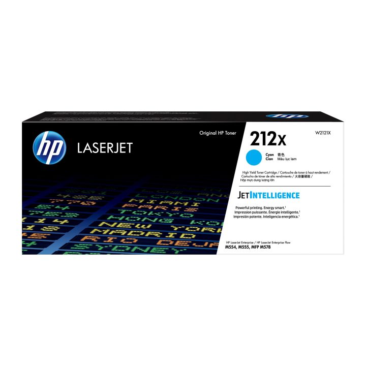 HP Cartucho de tóner Original LaserJet 212X ciano de alta capacidade