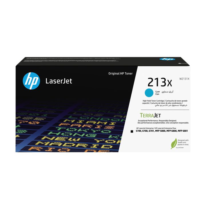 HP Cartucho de Toner Original LaserJet 213X de Alto Rendimento Ciano