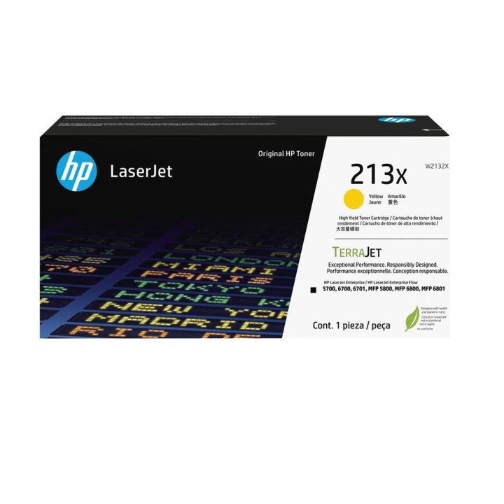HP Cartucho de Toner Original LaserJet 213X de Alto Rendimento Amarelo