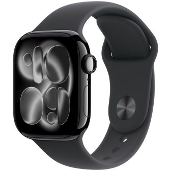 Apple Watch S11 GPS + Cellular Smartwatch 42mm Jet Black Aluminum…