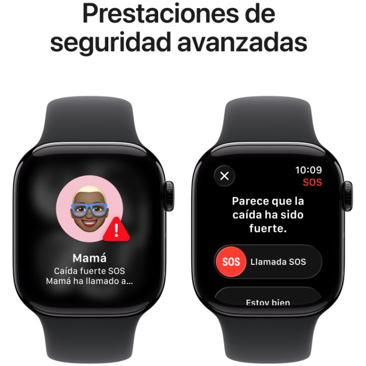 Apple Watch S11 GPS + Cellular Smartwatch 42mm Jet Black Aluminum…