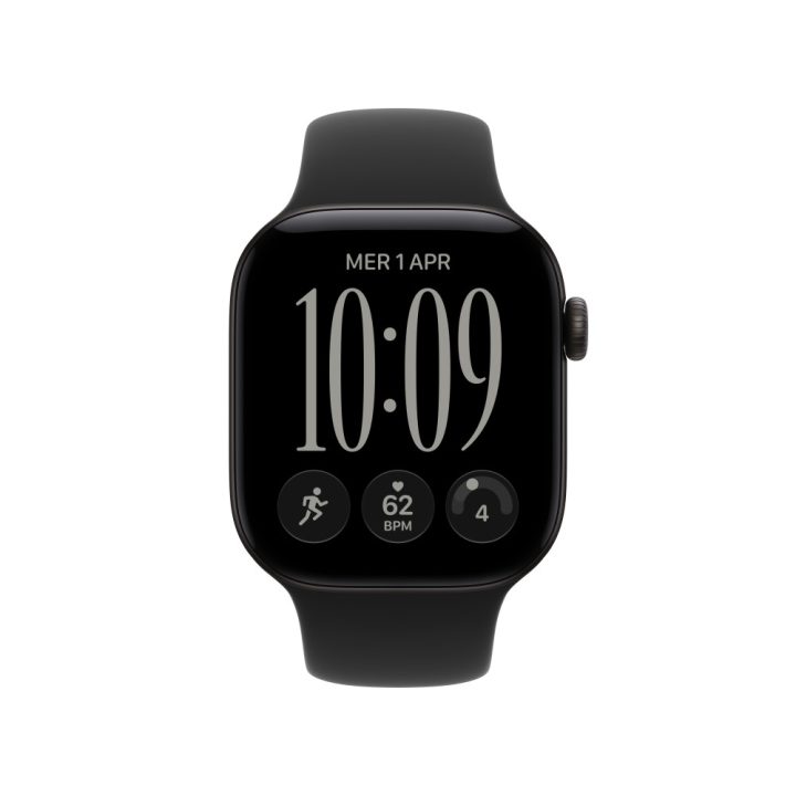 Smartwatch Apple Watch S12 GPS + cellular 42mm black sport band-S-M…