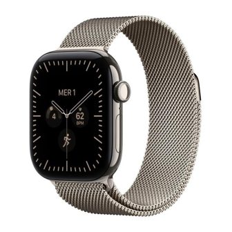 Smartwatch Apple watch S12 GPS + cell 42mm natural titanium milanese…