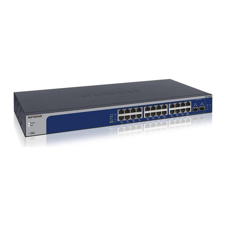 NETGEAR XS724EM Gerido L2 10G Ethernet (100/1000/10000) 1U Azul…