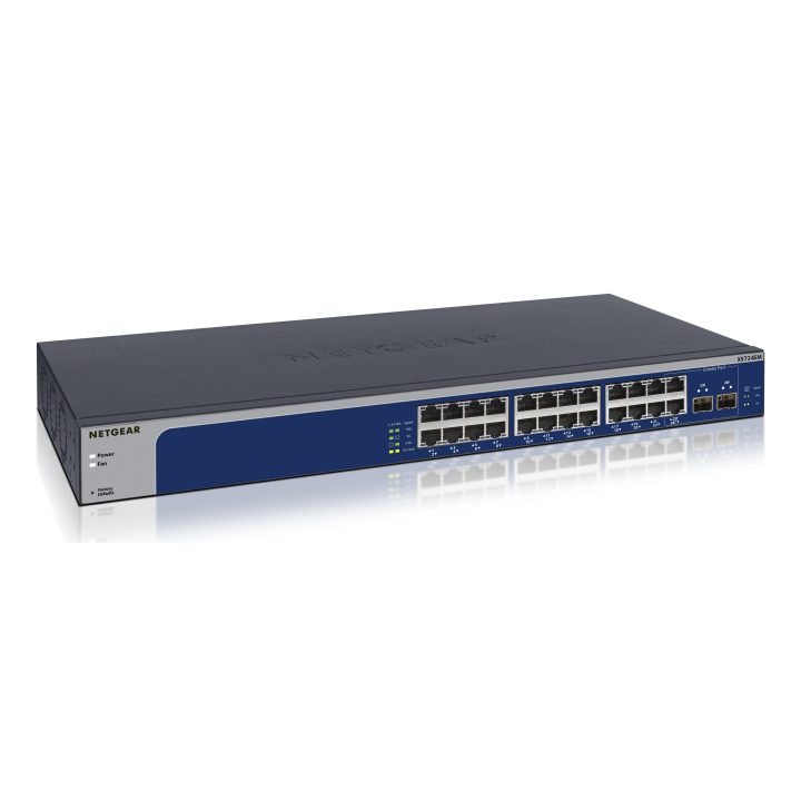 NETGEAR XS724EM Gerido L2 10G Ethernet (100/1000/10000) 1U Azul…