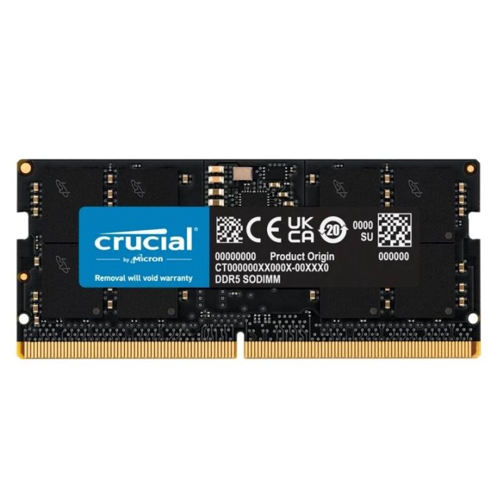 Crucial CT16G56C46S5 16 GB 1 x 16 GB DDR5 262-pin SO-DIMM ECC Memory…